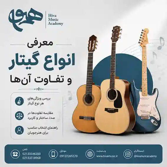 معرفی-انواع-گیتار-و-تفاوت-آنها